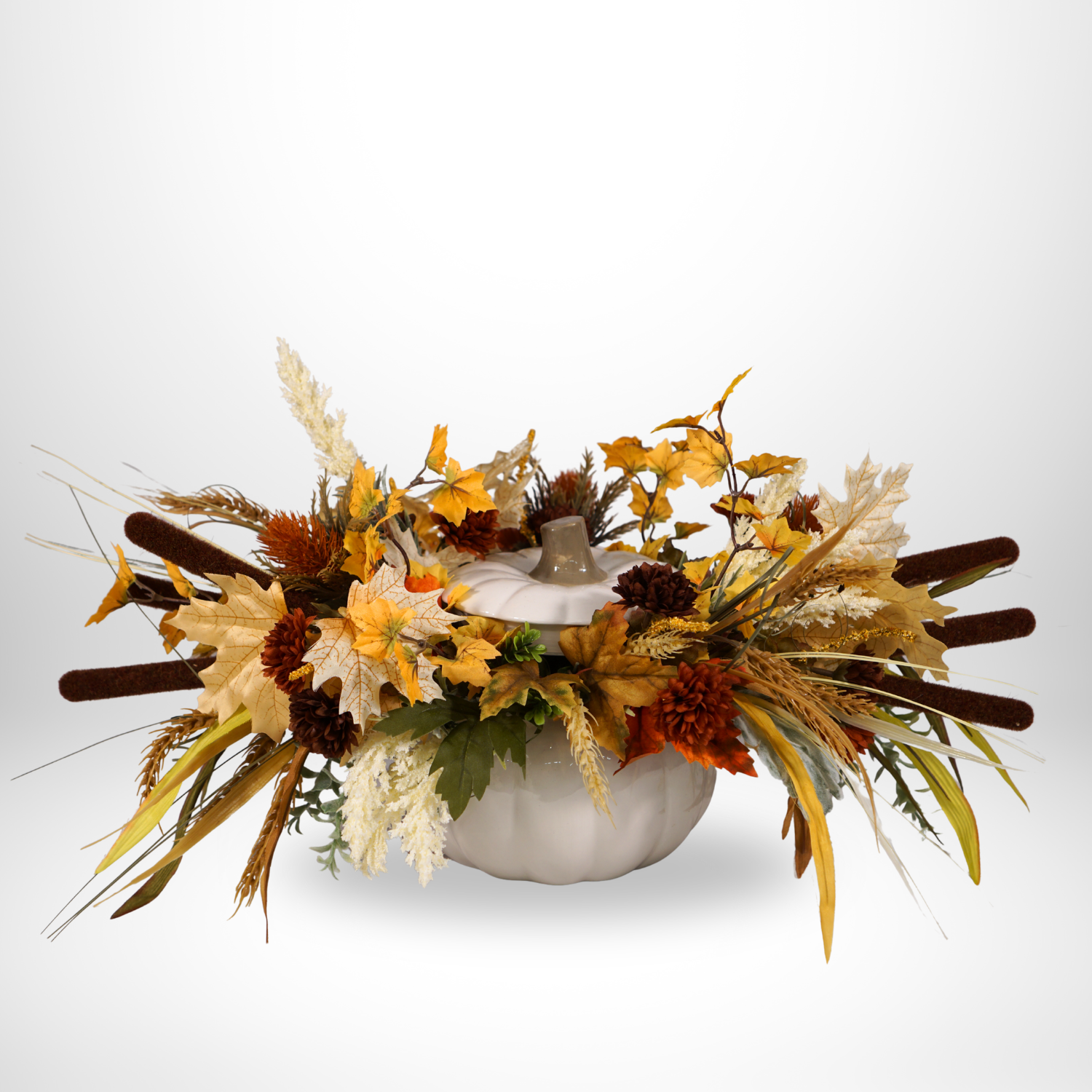 Fall Piece with Pumpkin - Silk